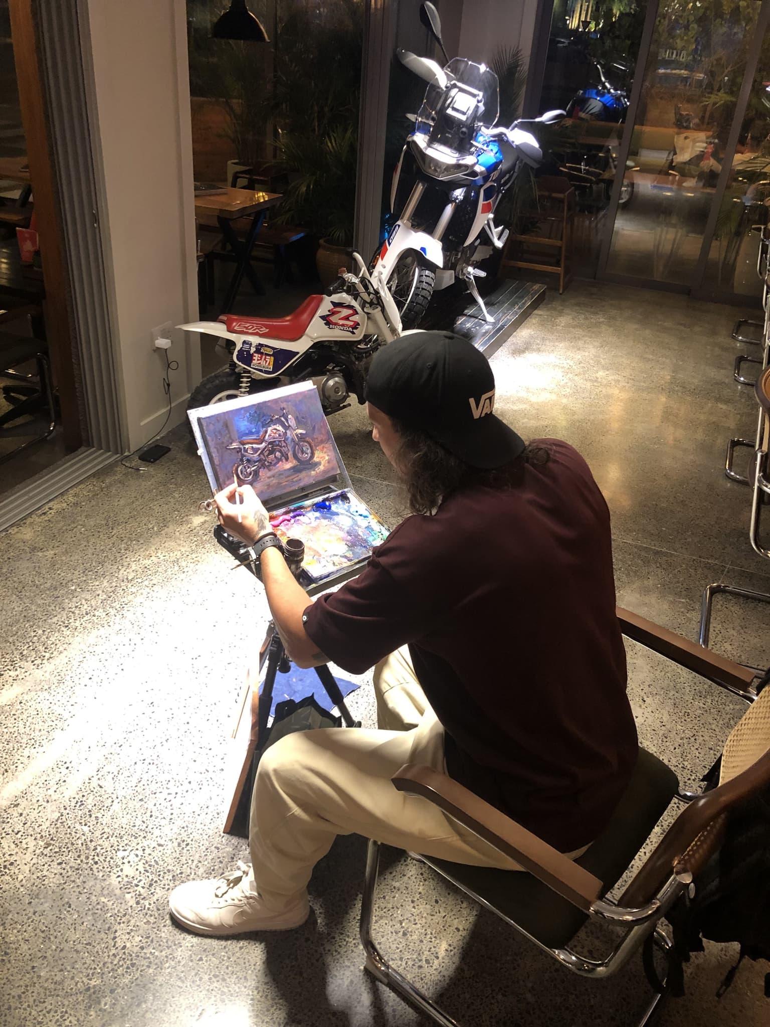 Public moment at the Art of Motorcycle event