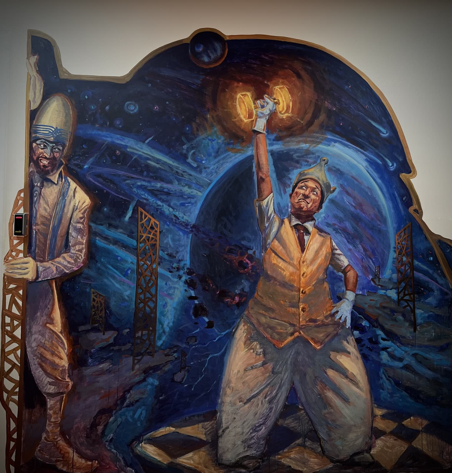 Fantasy mural painted by Oleksandr Nazarchuk