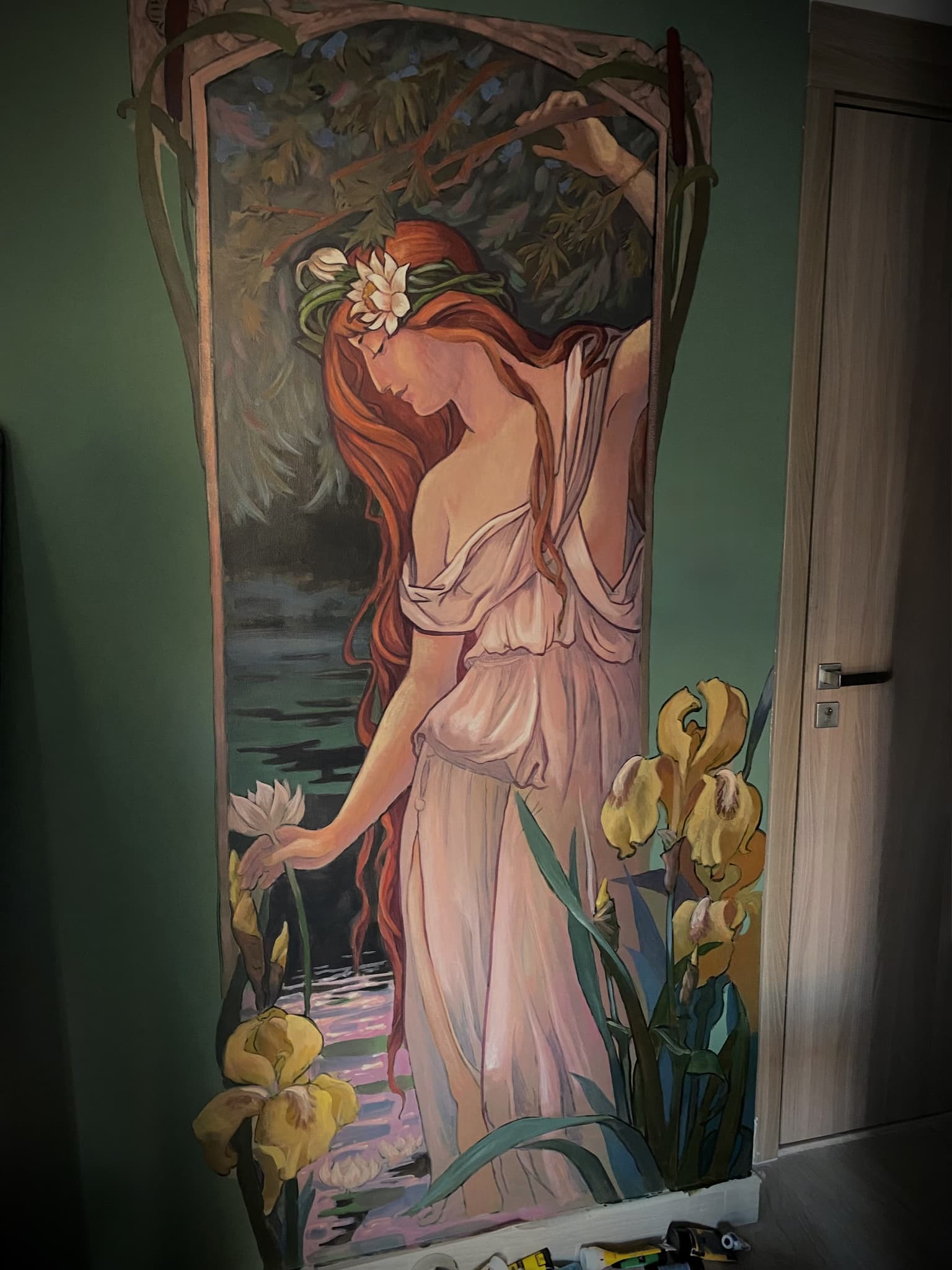 Art Nouveau mural by Oleksandr Nazarchuk