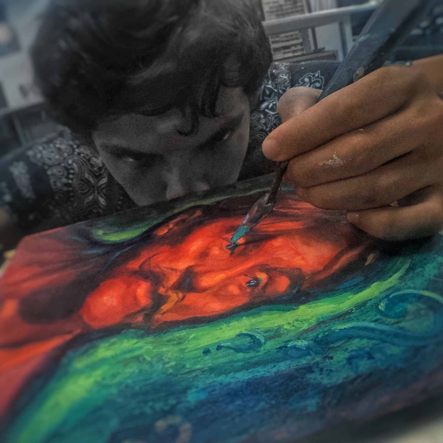 Drawing Process by Oleksandr Nazarchuk
