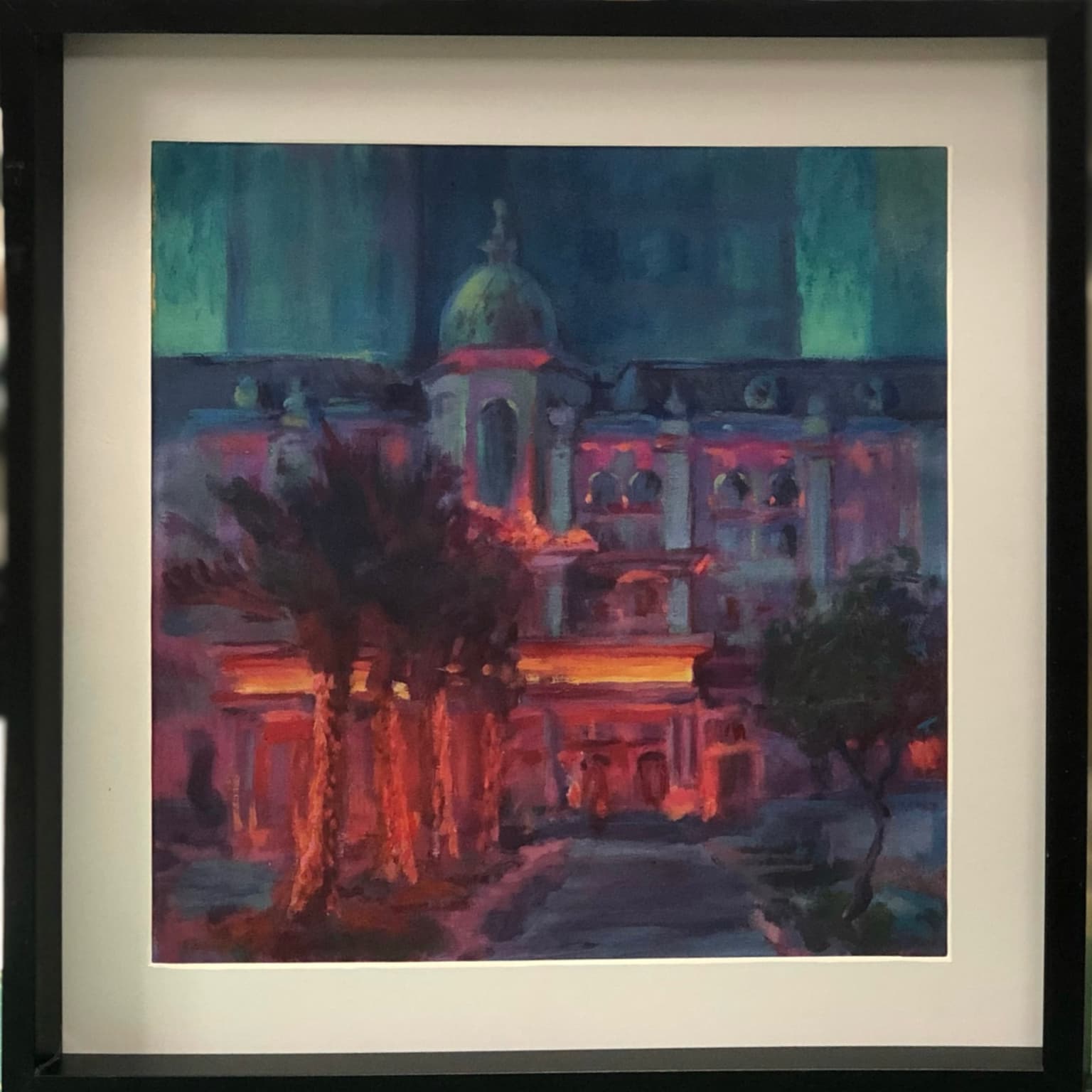 Framed Street Scene by Oleksandr Nazarchuk