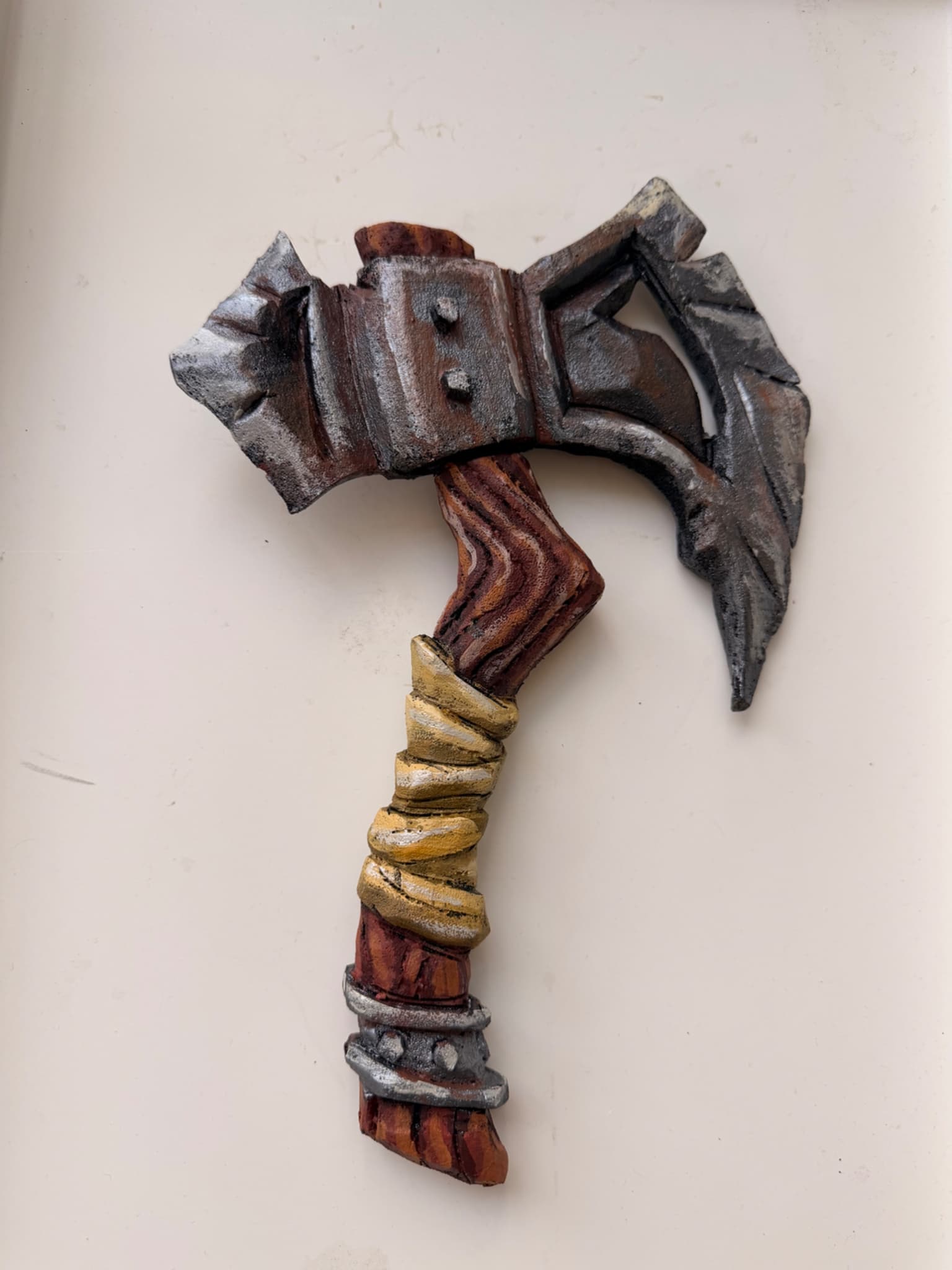 Handcrafted fantasy prop axe